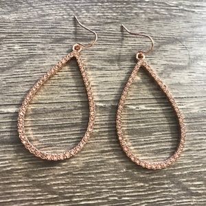 3/$20 RoseGold Embellished Drop Earrings